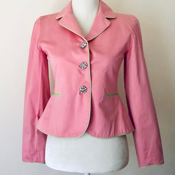 Molly B Blazer w/Rhinestone Buttons Dry Cleaned! 4 - Picture 1 of 8